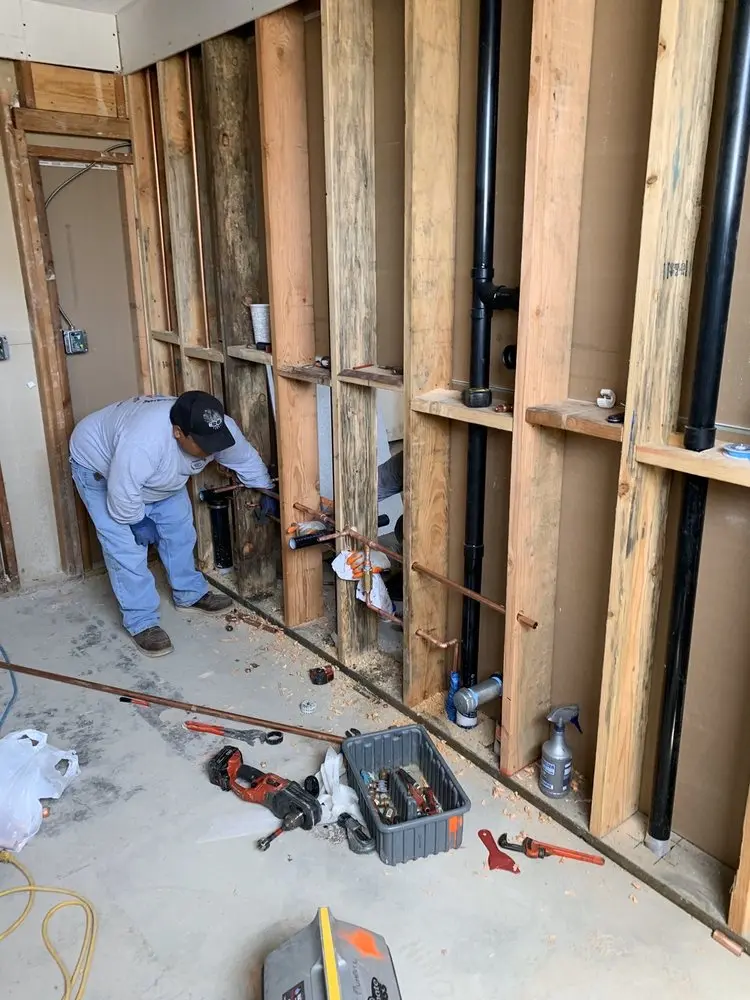Commercial rough-in plumbing for Gas Line Repair in Danville